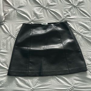 Babaton Leather Skirt